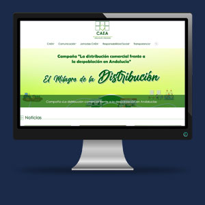 Web CAEA - Confederación Andaluza Empresarios Alimentación y Perfumería